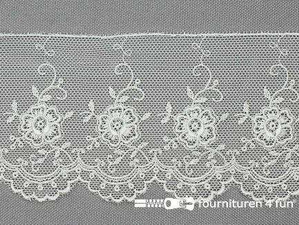COUPON 0,9 meter Valenciennes kant 60mm off white