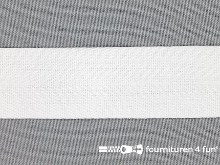 Rol 50 meter luxe keperband - 30mm - wit