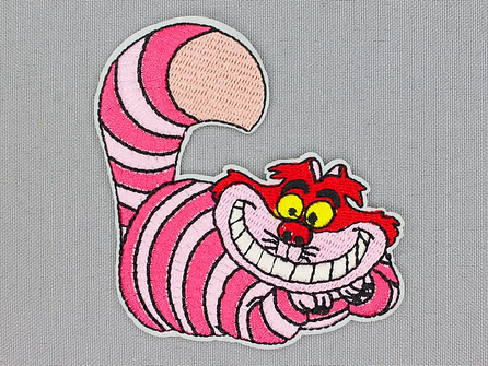 Applicatie 72x85mm Cheshire Cat uit Alice in Wonderland