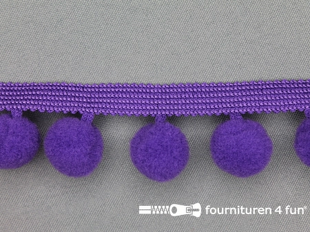 Bolletjesband - 40mm - paars