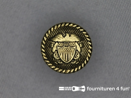 Gouden knoop 18mm wapen