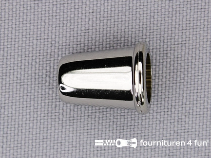 Koorduiteinde - kunststof - 11x14mm - chroom