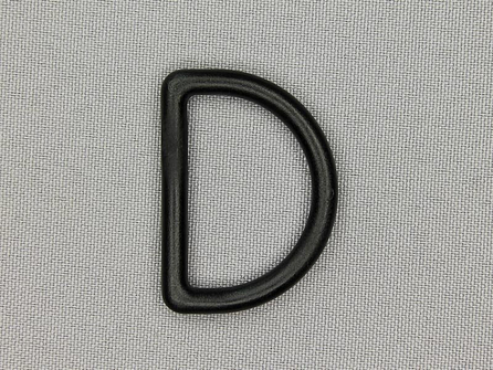 D-ring 30mm kunststof zwart