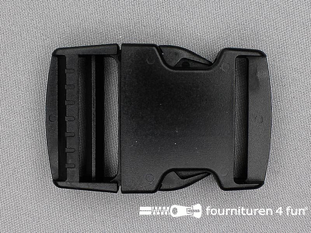 Parachute gesp - 40mm - zwart - heavy duty