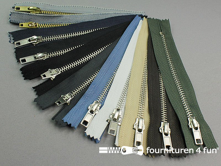 GlamRays 12 stuks #5 ritsen met schuiver, reparatieset, vervangingen