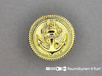 Gouden knoop 26mm anker