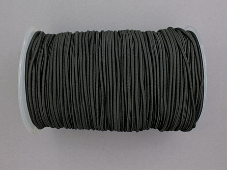 Rol 100 meter elastisch koord 2mm zwart