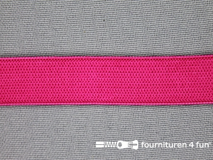 Gekleurd soepel elastiek - 14mm - fuchsia 