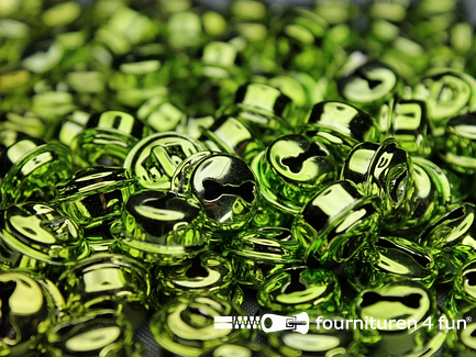 Belletjes 16mm lime groen 10 stuks