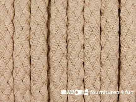 Katoenen koord - grof - 8mm - beige