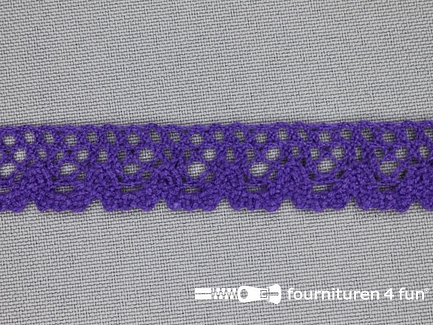 COUPON 7 meter Ibiza broderie 16mm paars