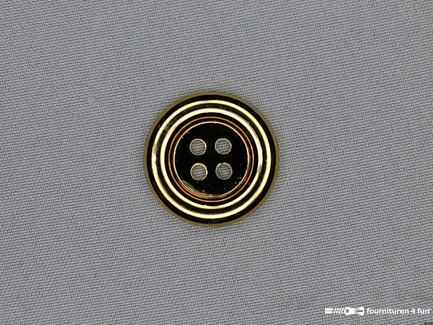Clownsknoop - metallic - 38mm - donker goud