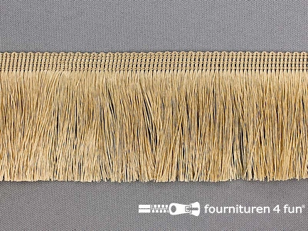 Viscose franje fijn - 60mm - beige