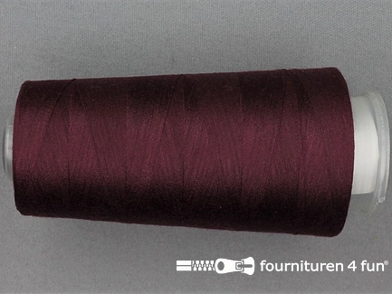 100% polyester Lockgaren 40/2 bordeaux rood