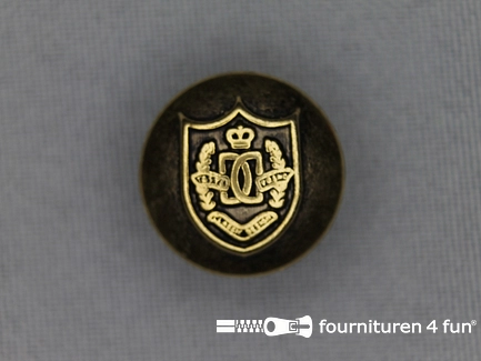 Gouden knoop 18mm wapen