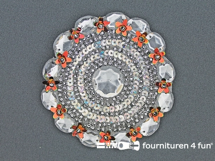 Broche 80-85mm zilver