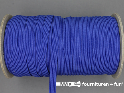 5 Meter gekleurd elastiek - 6mm - kobalt blauw