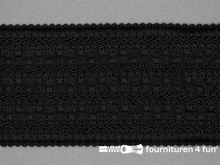 Design elastiek 70mm zwart