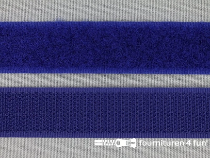 Rol 25 meter klittenband - 20mm - konings blauw