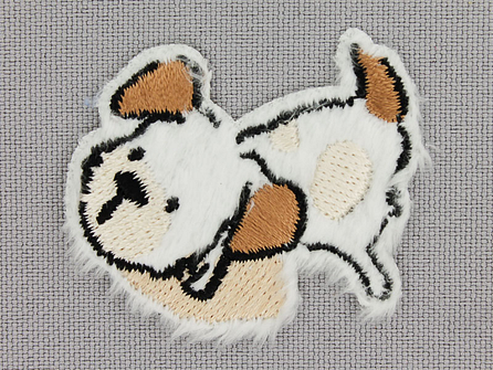 Applicatie 40x32mm hond pluizig