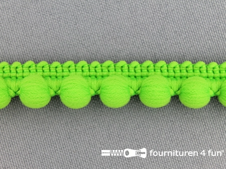 Bolletjesband - 15mm - lime groen