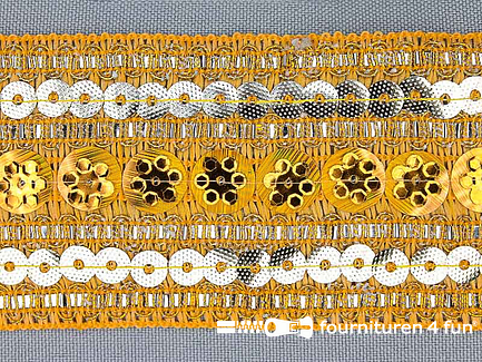 RESTANT Rol 8 meter party band 50mm donker goud