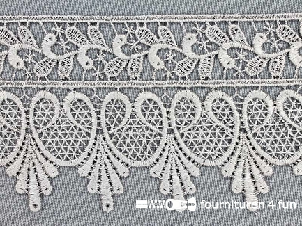 Nylon broderie 75mm licht muis grijs