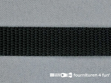 Parachute band - 20mm - zwart