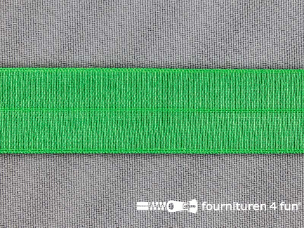 Rol 25 meter elastische biasband 20mm gras groen