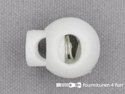 100 Stuks koordstopper - 18mm - bal - wit