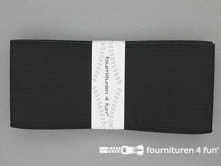 Band elastiek - 60mm - stevig - zwart - 1 meter