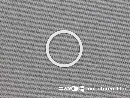 10 Stuks metalen ring - 18mm - wit