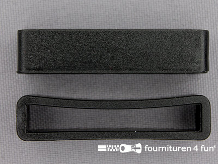 Schuifpassant 38mm zwart kunststof