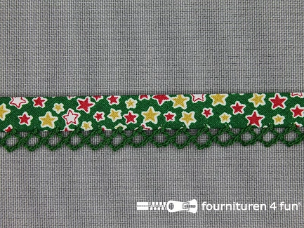 Deco biasband print 12mm kerst