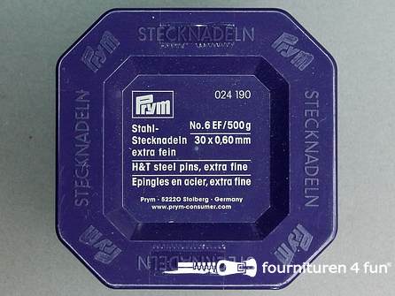 Prym Kopspelden staal 30mm extra fijn - 500 gram - 024190