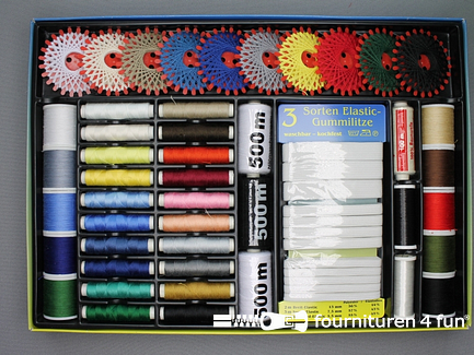 Naai- en ijzergaren/elastiek  assortiment 