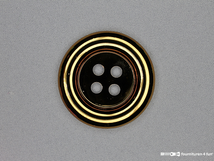 Clownsknoop - metallic - 54mm - donker goud