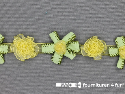 Bloemenkant 26mm lime groen