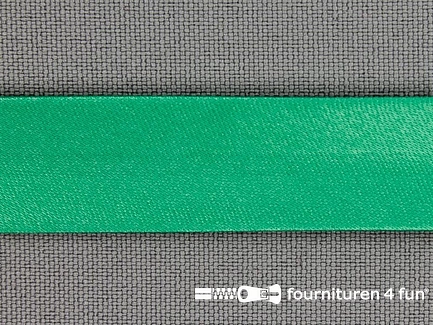 Satijnen biasband 18mm emerald groen