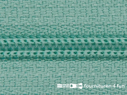 Niet deelbare nylon rits 3mm mint