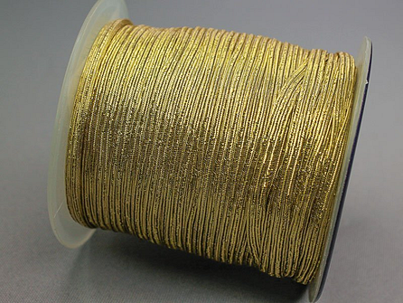 Rol 100 meter gekleurd elastiek 4,5mm goud