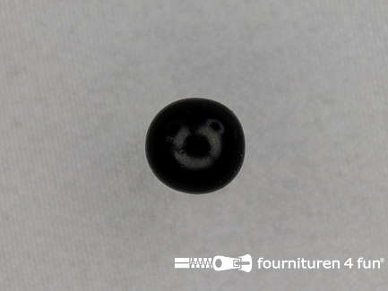 Parel knoop 11mm zwart