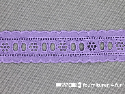 Broderie kant entredeux 30mm lila