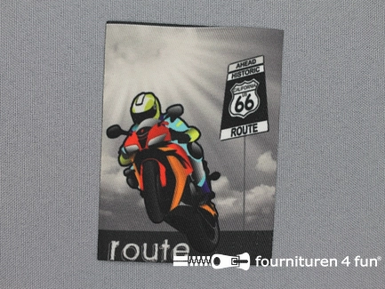 Applicatie 85x63mm rechthoek route 66