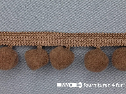 Bolletjesband - 40mm - cacao bruin
