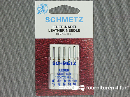 Schmetz machinenaalden - leder - 80-90-100