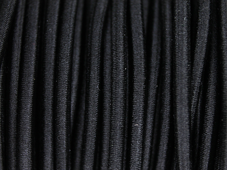 Elastisch koord 2,5mm zwart