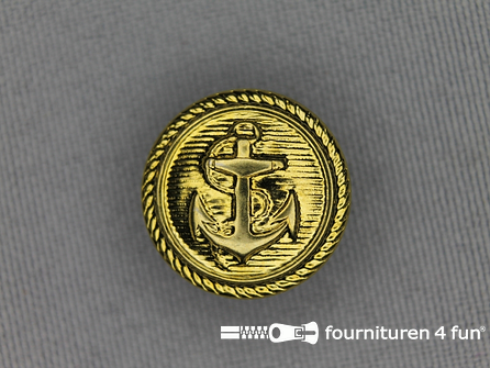 Gouden knoop 18mm anker