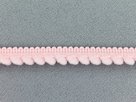 Bolletjesband 10mm licht roze