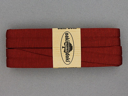 Oaki Doki Tricot biaisband - 20mm x 3 meter - steen rood (057)